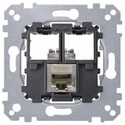 Компьютерная розетка 5 категории STP 1хRj45 Merten механизм