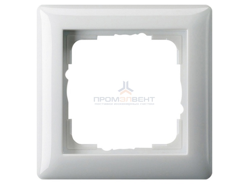 Рамка 1-ая Gira Standard 55 Белый глянцевый