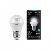 Лампа Gauss LED Globe Crystal clear 3W E27 4100K 1/10/100