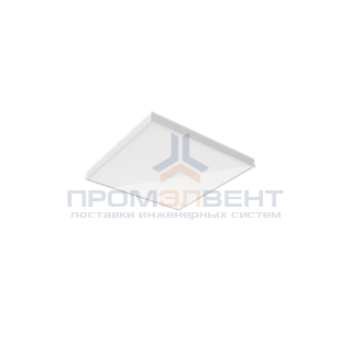 Светодиодный светильник "ВАРТОН" Премиум (с диодами 0,1W) встраиваемый/накладной 595*595*50мм 36 ВТ 3950К с функцией аварийного освещения