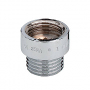 Удлинитель резьбовой Viega 3526 - 1/2" длина 30 мм (ВР/НР, бронза хромированная)