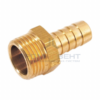 Штуцер комбинированный с наружной резьбой STOUT - 1/4" x 10 мм (латунь без покрытия)