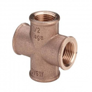 Крестовина Viega 3180 - 1" (резьбовая, бронза без покрытия)