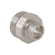 Ниппель редукционный VALTEC VTr.580 - 1"1/2 x 1/2" (резьбовой, латунь никелированная)