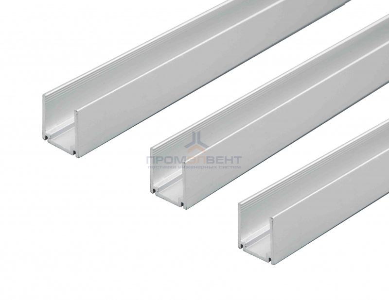 08-20 Кабель-канал алюминиевый для одноцв. светод. неона МИНИ 10-81/82/83/84/85, 1000х10.5x14.8мм, 1м