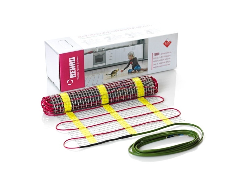 Нагревательный двужильный мат REHAU SOLELEC TM-V 160  1120W (0,5х14м) 7m2