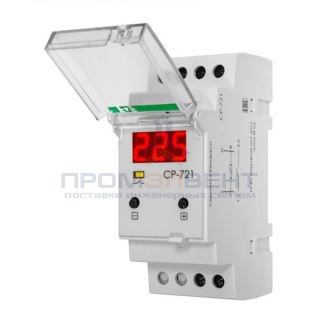 Реле контроля напряжения CP-721 50-450В, 30А, 1NO,  встроенный таймер