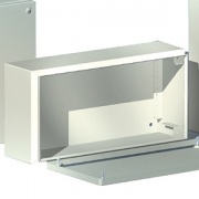 Сварной металлический корпус CDE, 400х200х120 мм, с фланцами, IP55