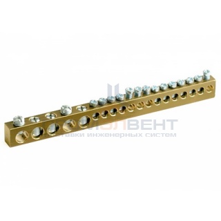 Усиленная клеммная колодка 18мод. (отв. 5х9мм+14х5,4мм)