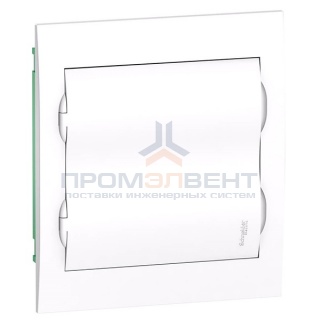 Бокс встраиваемый Schneider Electric Easy9 на 24 модуля с белой дверью с клемниками N+PE